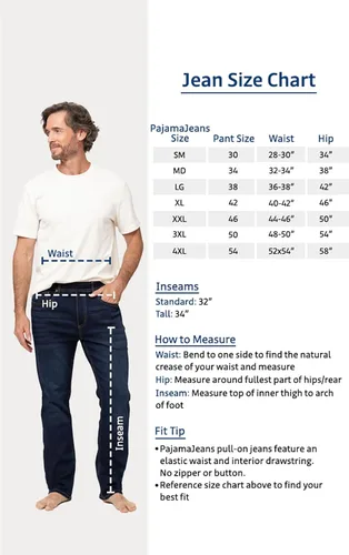 Miniatura 7 de PajamaJeans Jeans elásticos para hombre - Pantalones de chándal para hombre
