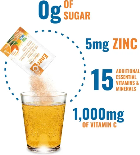 Miniatura 4 de Ener-C Mezcla de bebidas multivitamínicas de naranja sin azúcar, 1000 mg de vitamina C, sin OMG, veganas, jugos de frutas reales, apoyo inmunitario