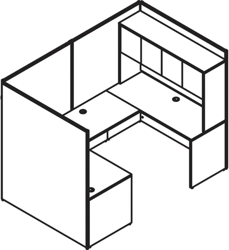 Miniatura 5 de Lorell LLR90258 - Paneles de tela gris Lorell