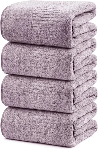 Miniatura 18 de SEISSO Toallas de baño, extra absorbentes y de secado rápido, toallas de fibra ligera, toalla de baño grande y suave de primera calidad