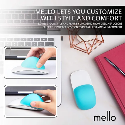Miniatura 6 de Mello - Cojín de silicona compatible con Apple Magic Mouse 1 y 2 (azul arándano)