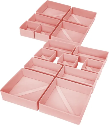 Miniatura 14 de DIMJ Organizador de cajones para ropa, paquete de 6 unidades, organizadores plegables para bebé, organizador de almacenamiento y cómoda