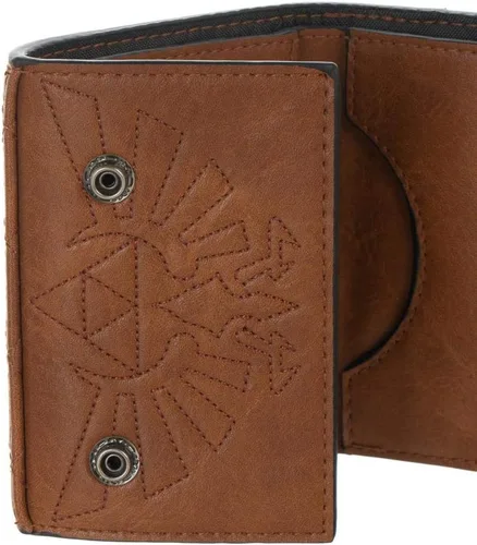 Miniatura 4 de Bioworld Zelda - Cartera Hylian Shield de PU y lona para videojuegos, Multi, Cartera con cinturón