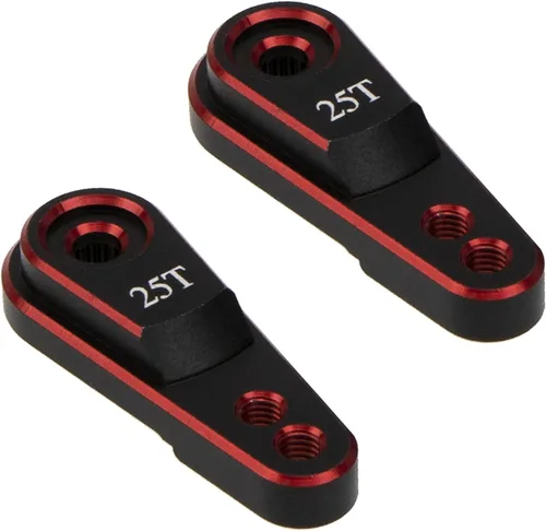Miniatura 6 de 2 brazos de dirección Vgoohobby Metal 25T servo bocina para servomotores estándar compatibles con Traxxas TRX4 Axial SCX10 Tamiya 1/10 RC Crawler