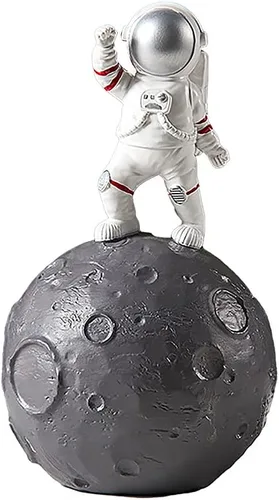 Miniatura 6 de Gaolinci Astronaut & Planet - Banco de monedas, caja de dinero, alcancía, decoración del hogar