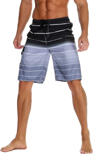 Miniatura 2 de unitop Bañador para hombre de secado rápido de verano a rayas con forro