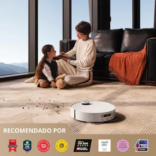 Miniatura 8 de DREAME X50 Ultra Blanco Robot Aspirador y Fregasuelos con Auto-Vaciado y Limpieza Automática de la Fregona, Succión de 20,000Pa, Evitación