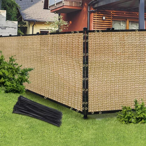Miniatura 10 de Malla de Privacidad para Exteriores Negra de 6 Pies x 50 Pies, Cerca y Red de Sombra con Cubierta, Ideal para Jardín y Patio Trasero - Mejora