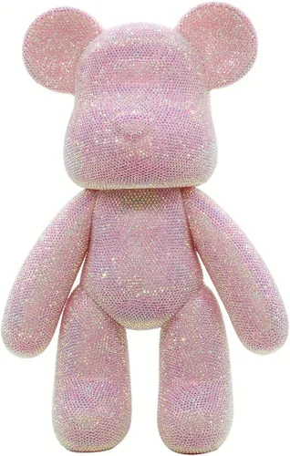 Miniatura 2 de HANDA - Juego de oso de peluche de oso de peluche de 13.4 pulgadas, 5D, diseño de oso violento con diamantes de imitación de cristal, regalo hecho a