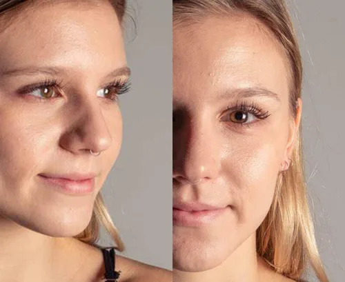 Miniatura 2 de Aretes de aro transparentes para cartílago, tragus, 0.63 oz, aretes de lóbulo, retenedores de Daith para trabajo, septum, nariz, aro de plástico