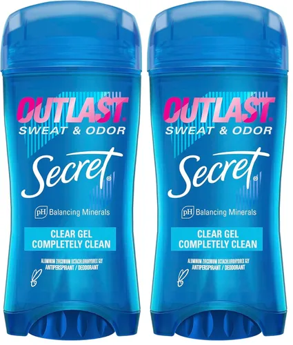 Miniatura 14 de Secret Outlast - Desodorante antitranspirante para mujer, protección contra el sudor y el olor, minerales de equilibrio de PH, gel transparente