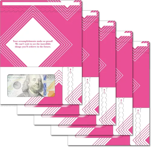 Miniatura 71 de Tarjeta de boda, con dos aperturas de tira para desgarrar, con ventana de plástico transparente que deja ver dinero, cheques o tarjetas de regalo