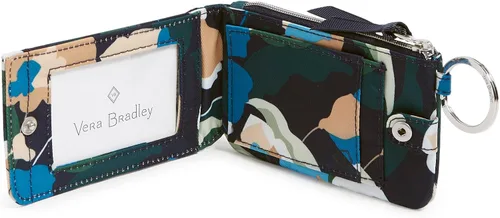 Miniatura 3 de Cartera de lujo de sarga con cremallera y protección RFID para mujer