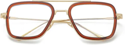 Miniatura 13 de Gafas de bloqueo de luz azul estilo Tony Stark para hombres y mujeres, gafas de juegos de computadora de Iron Man y Spider-Man