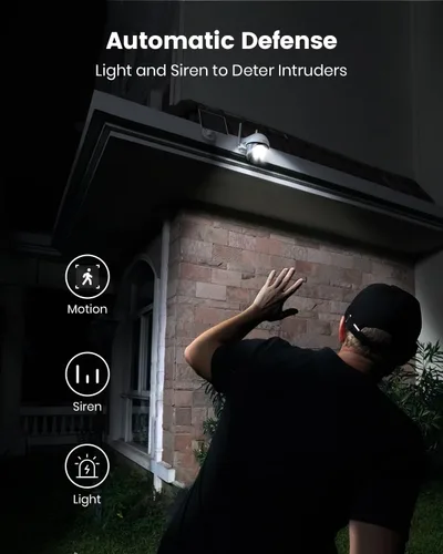 Miniatura 5 de DEKCO Cámara de Seguridad Solar Inalámbrica para Exteriores, Alimentada por Batería, Zoom Pan Tilt Panorámico, Seguimiento Automático de Movimiento