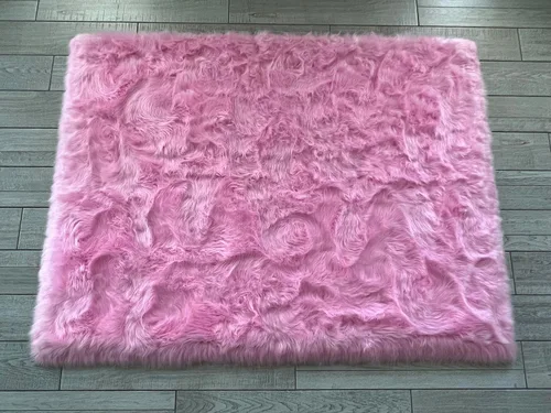 Miniatura 18 de LAMBZY Elegante y sofisticada alfombra rectangular de piel de oveja (beige, 2 x 3 pies)