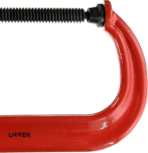 Miniatura 4 de URREA C-Clamp - Herramienta de sujeción resistente de 8 pulgadas con construcción forjada y diseño de garganta profunda - 408