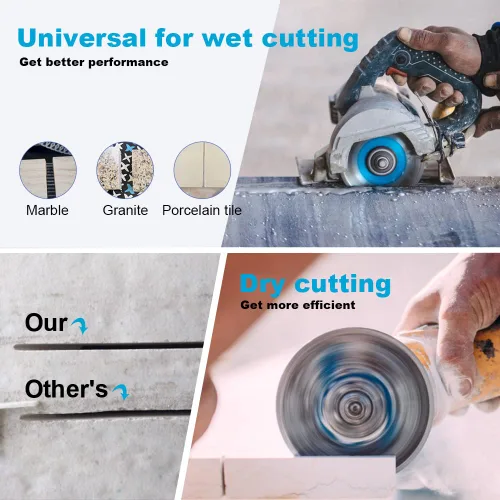 Miniatura 5 de 5 unids/lote Super Thin Tile Blade 4.5 "Diamond Ceramic Porcelain Blade for Granite Marble Ceramic Porcelain Tile