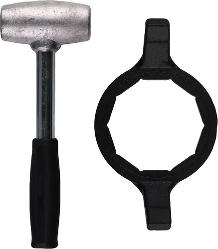 Juego de Martillo de Plomo de 4 Libras y Llave de Bala de 10 Lados - Martillo de Plomo de Golpe Muerto + Llave de Bala/Diamante son Herramientas