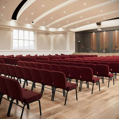 Miniatura 6 de Flash Furniture Advantage Signature Elite - Silla de iglesia granate, 20 pulgadas de ancho