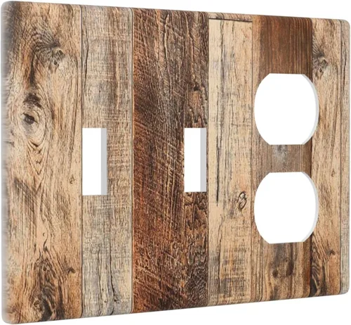 Miniatura 131 de Placa Decorativa de Pared Beige Boho de Mediados de Siglo Sol Abstracto 1-Gang Retro Años 70 Arte Geométrico Moderno con Arco Eléctrico Interruptor