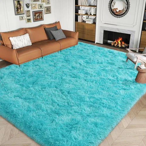Miniatura 19 de Dssimo - Alfombra superesponjosa para la habitación, alfombra de área moderna, pequeña, suave y acogedora de felpa para niños, niñas y adolescentes