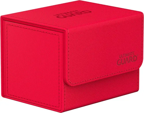 Miniatura 25 de Ultimate Guard Sidewinder 100+, caja de cubierta para 100 tarjetas TCG de doble manga, gris, cierre magnético y forro interior de microfibra para un