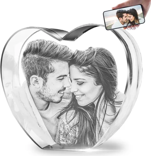 Miniatura 9 de HAN'S LASER Foto de cristal 3D, regalos personalizados con tu propia foto para el día de la madre, aniversario, boda, cumpleaños, Navidad, imagen 3D