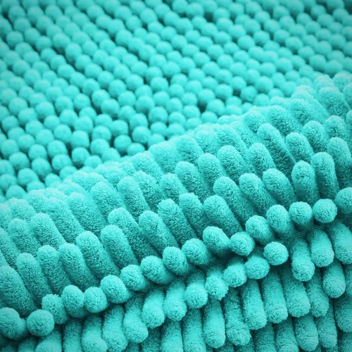 Miniatura 32 de Smiry Juego de 2 alfombras de baño, felpilla suave y absorbente, lavable a máquina, antideslizantes, para bañera, ducha y suelo