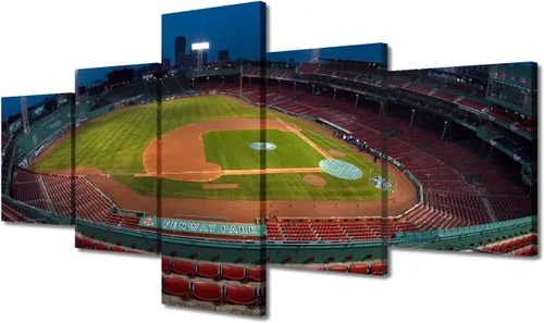 Miniatura 53 de Arte para pared, lienzo para estadio deportivo, arte para pared, diseño de campo de Wrigley en Chicago, pinturas de Chicago, impresiones sobre