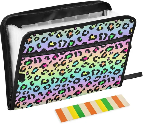 Miniatura 9 de Gredecor 13 Pockets File Folder Organizer A4/Letter Water Resistant Document Bag with Zipper Filing Folder Expanding File Pouch Storage for School