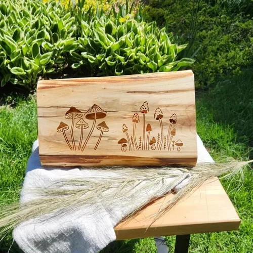 Miniatura 6 de 20 piezas de plantillas de hongos, plantillas reutilizables de hongos de estilo bohemio, luna y flores para pintar en madera, lienzo, azulejos