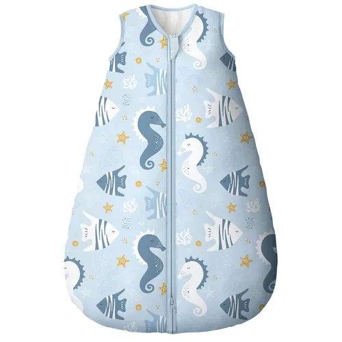 Miniatura 21 de Yoofoss Saco de dormir para bebé de 18-24 meses Manta vestible para bebé 100% algodón orgánico Cremallera de 2 vías TOG 0.5 Saco de dormir