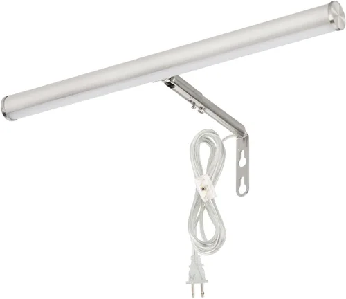 Luces LED para cuadros enchufables, luz de arte ajustable de 14 pulgadas, 4 W, luz de pared de galería para trabajos de exhibición, acabado de