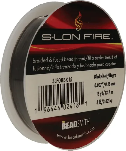 Miniatura 23 de The Beadsmith S-Lon Fire - Hilo de cuentas trenzado y fundido - Prueba de 6 libras, diámetro de 0.006 pulgadas/0.006 in, carrete de 50 yardas