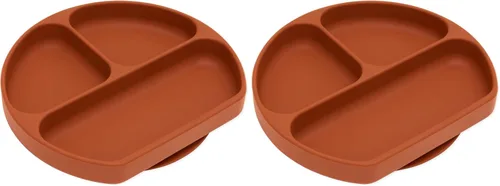 Miniatura 44 de Bumkins Plato de succión para niños pequeños y bebés, plato de agarre dividido para bebés y niños, destete LED para bebés, suministros