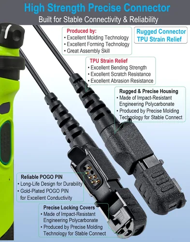 Miniatura 3 de commountain XPR 3500e XPR 3300e Auricular con Micrófono Compatible para Radios Motorola XPR3300e XPR3500e XPR3300 XPR3500, Auricular en Forma de G