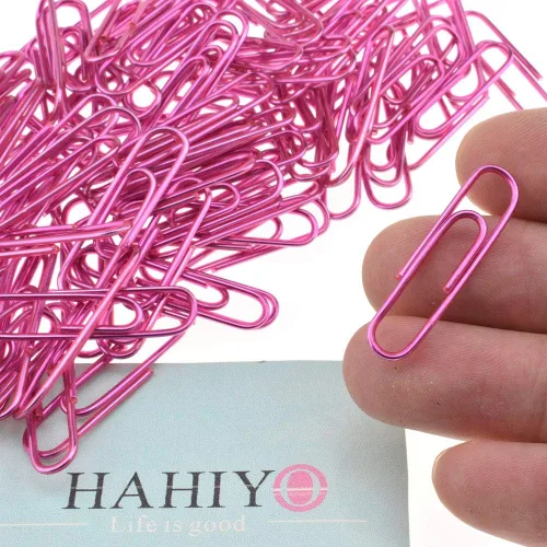 Miniatura 21 de HAHIYO Clips de papel grandes de 1.1 pulgadas (1.102 in) de longitud, clips negros con revestimiento de vinilo para evitar arañazos y desgarros