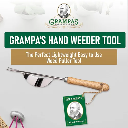 Miniatura 2 de Herramienta de desbrozadora manual de Grampa's – La herramienta perfecta para quitar malas hierbas y jardín – Diseño único duradero de palanca