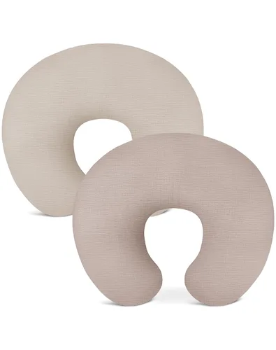 Miniatura 12 de Fundas de almohada de lactancia, funda de muselina para almohadas de lactancia, cómodas para bebés niñas y niños (rosa polvoriento)