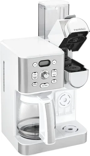 Miniatura 3 de Cuisinart Cafetera de 12 tazas, jarra de vidrio de una sola porción, máquina automática de café caliente y helado, control de fuerza de preparación