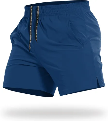Miniatura 19 de CANGHPGIN Pantalones cortos deportivos de entrenamiento para hombre de 7 pulgadas / 5 pulgadas, de secado rápido, pantalones cortos de correr