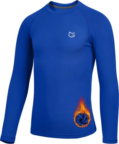 Miniatura 4 de G Gradual Camiseta Térmica de Compresión para Niños Jóvenes de Manga Larga con Forro Polar Camiseta Interior para Niños Fútbol Americano Béisbol