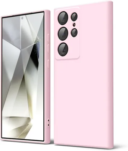 Miniatura 105 de oakxco Funda para teléfono Samsung Galaxy S21 Ultra con agarre de silicona líquida, bonita funda delgada y delgada de goma suave de TPU lisa