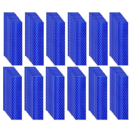 Miniatura 128 de Cinta reflectante blanca de 4 pulgadas, adhesivo de seguridad de advertencia impermeable para exteriores (10 pies)