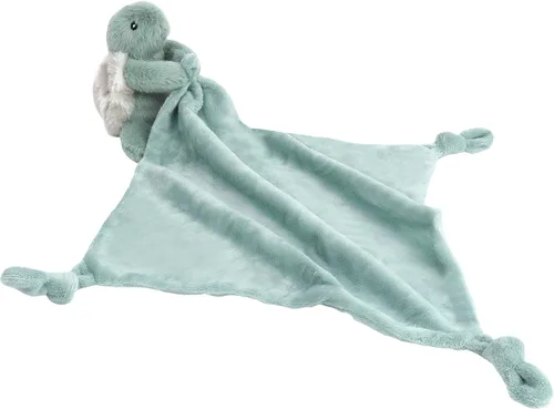 Miniatura 13 de MON AMI Peluche de ballena coral para bebés, manta de seguridad anudada de 13.5 pulgadas, juguete de felpa suave para bebés, perfecto esencial