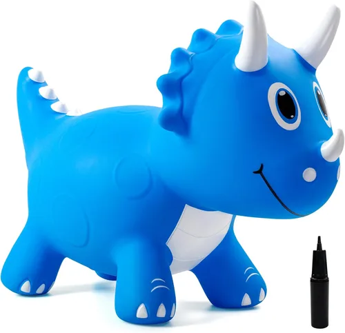 Miniatura 9 de Bouncy Hopper - Juguete inflable de vaca con forma de caballo, juguete inflable para saltar de animales, paseo en gorila en interiores y exteriores