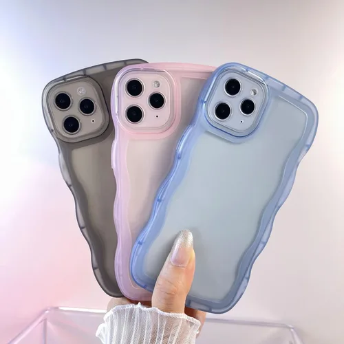 Miniatura 2 de Funda transparente compatible con iPhone 11 Pro, bonita funda delgada de silicona suave, antiarañazos, a prueba de golpes, para mujeres y niñas, Azul