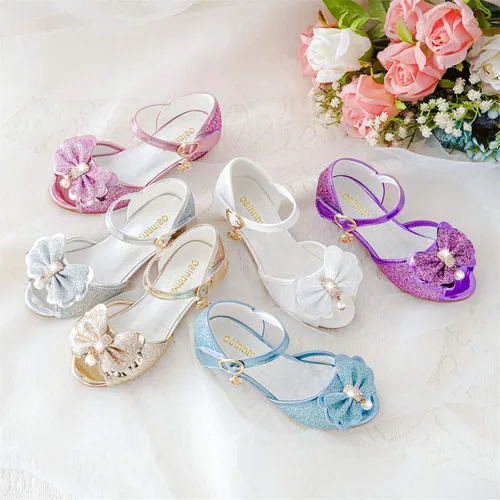 Miniatura 5 de Osinnme - Sandalias de boda para niña pequeña y grande