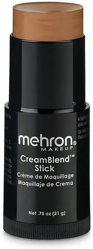 Miniatura 58 de Mehron Makeup CreamBlend Stick Base para rostro y cuerpo Barra de maquillaje profesional de cobertura completa 0.75 oz (21 g) (Dark 4)